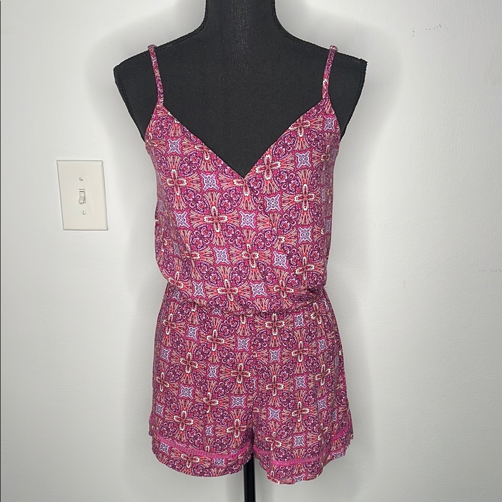 BeBop Fuchsia Floral Jumpsuit